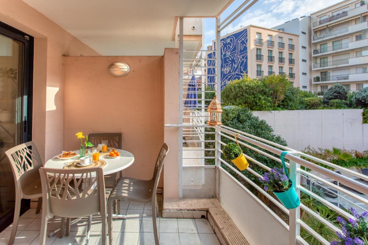 C1 Clemenceau Pool Balcony Bath Ac 2Mins Walk To Sand Beach Cannes Zewnętrze zdjęcie