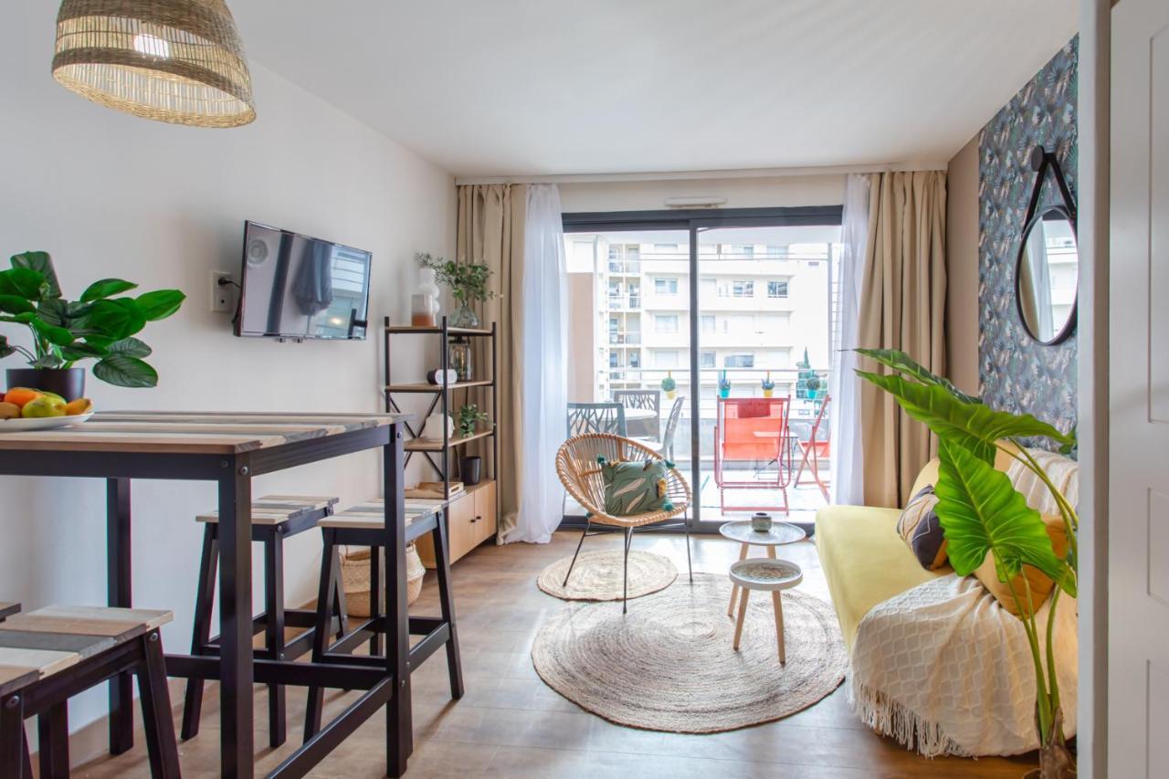 C1 Clemenceau Pool Balcony Bath Ac 2Mins Walk To Sand Beach Cannes Zewnętrze zdjęcie